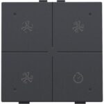 Niko Home Control Iventilatiebediening+led antraciet