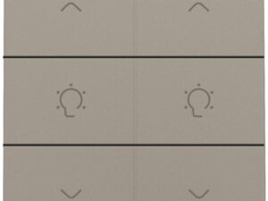 Niko Home Control I 2-voudige bediening dimmer met 6-voudige toets+led brons
