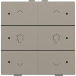 Niko Home Control I 2-voudige bediening dimmer met 6-voudige toets+led, brons