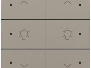 Niko Home Control I 2-voudige bediening dimmer met 6-voudige toets+led, brons