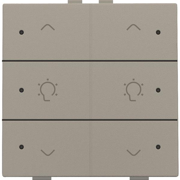 Niko Home Control I 2-voudige bediening dimmer met 6-voudige toets+led, brons