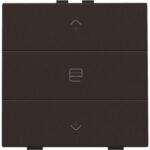Niko Home Control I enkelvoudige bediening motorsturing met 3-voudige toets+led bruin