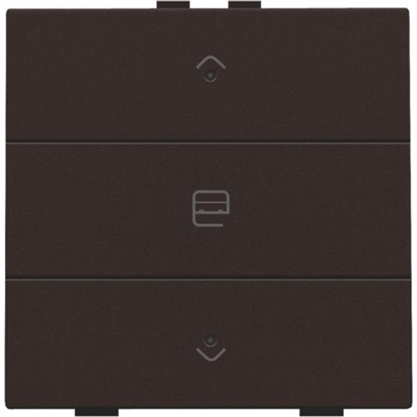 Niko Home Control I enkelvoudige bediening motorsturing met 3-voudige toets+led bruin