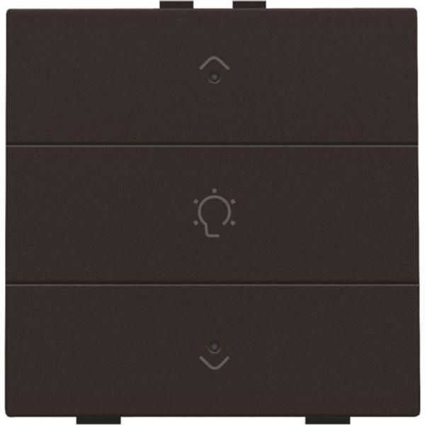 Niko Home Control I enkelvoudige bediening dimmer met 3-voudige toets+led bruin
