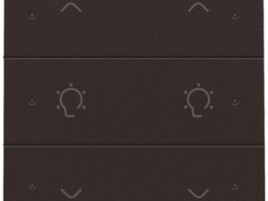 Niko Home Control I 2-voudige bediening dimmer met 6-voudige toets+led, bruin