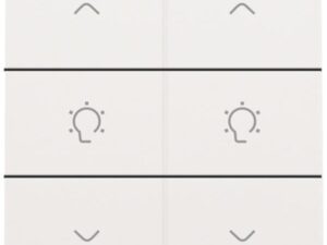 Niko Home Control I 2-voudige bediening dimmer met 6-voudige toets+led wit staal