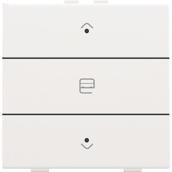 Niko Home Control I enkelvoudige bediening motorsturing met 3-v toets+led wit staal