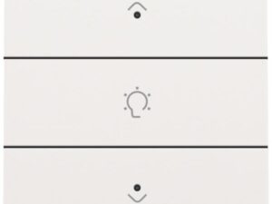 Niko Home Control I enkelvoudige bediening dimmer met 3-voudige toets+led wit staal