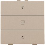 Niko Home Control I enkelvoudige bediening motorsturing met 3-Voudige toets+led champagne mat