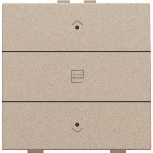 Niko Home Control I enkelvoudige bediening motorsturing met 3-Voudige toets+led champagne mat