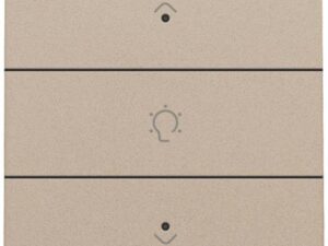 Niko Home Control I enkelvoudige bediening dimmer met 3-voudig toets+led champagne mat