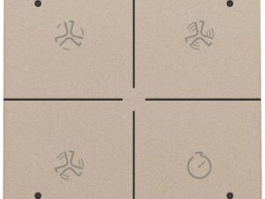 Niko Home Control I bediening ventilatie met led champagne mat