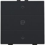 Niko Home Control I enkelvoudige bediening motorsturing met 3-voudige toets+led zwart