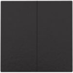 Niko Home Control I Tweevoudige drukknop Piano black coated