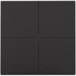 Niko Home Control I Viervoudige drukknop Piano black coated