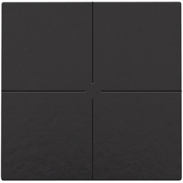 Niko Home Control I Viervoudige drukknop Piano black coated