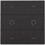 Niko Home Control I Dubbele dimbediening met led grijs staal