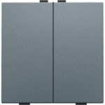 Niko Home Control I Tweevoudige drukknop Blue grey coated