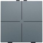 Niko Home Control I Viervoudige drukknop Blue Grey coated
