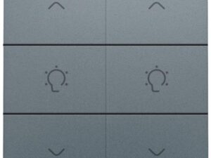 Niko Home Control I Dubbele dimbediening met led pianozwart