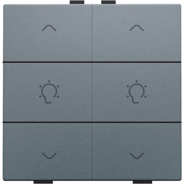 Niko Home Control I Dubbele dimbediening met led pianozwart