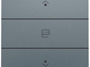 Niko Home Control I Enkelvoudige motorsturingsbediening met led grijs staal