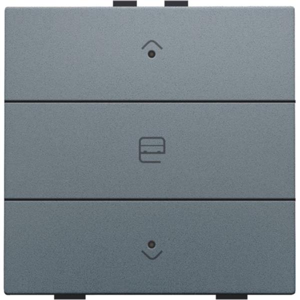 Niko Home Control I Enkelvoudige motorsturingsbediening met led grijs staal