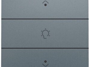 Niko Home Control I Enkelvoudige dimbediening met leds grijs staal