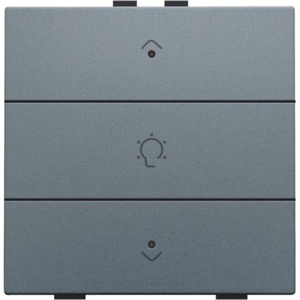 Niko Home Control I Enkelvoudige dimbediening met leds grijs staal