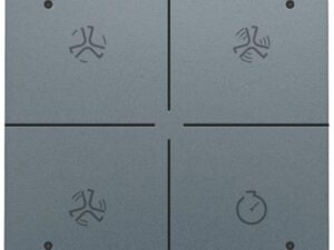 Niko Home Control I Ventilatiebediening met led grijs staal