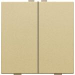 Niko Home Control I Tweevoudige drukknop gold Coated