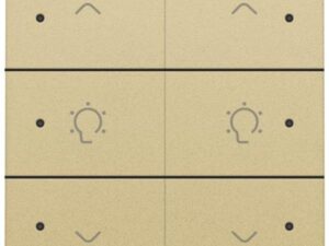 Niko Home Control I Dubbele dimbediening met led,, goud