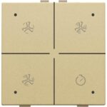 Niko Home Control I Ventilatiebediening met led goud