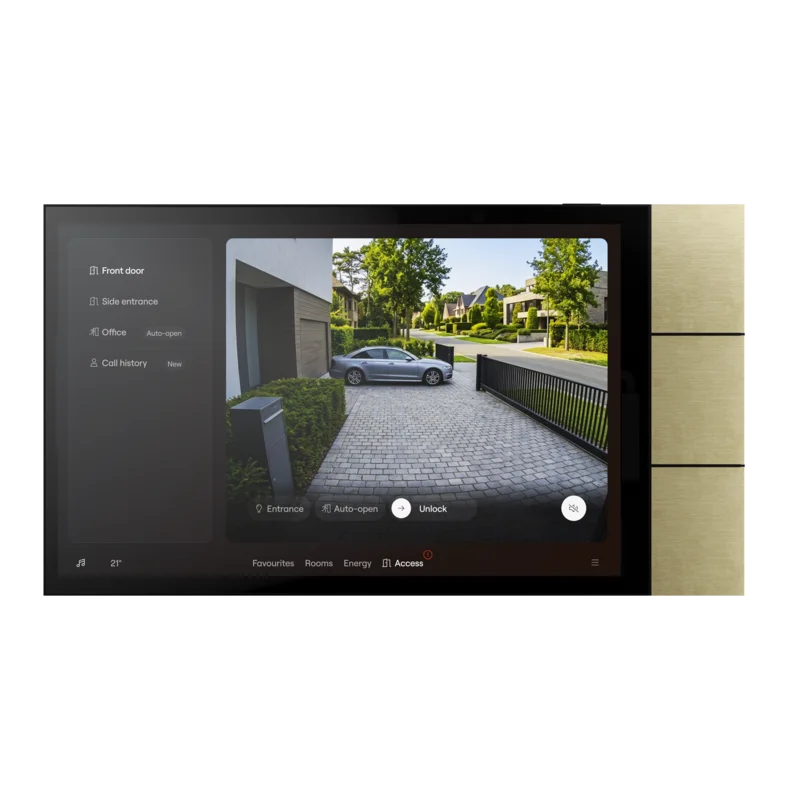 NIKO Home Control II Touch10 alu natural grey brushed (kopie) Niko Home Control II Touchscreens