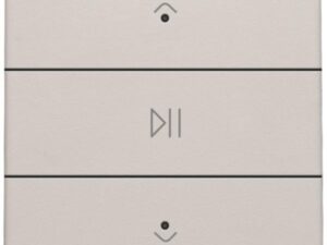 Niko Home Control I Enkelvoudige audiobediening met leds, lichtgrijs