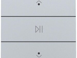 Niko Home Control I enkelvoudige audiobediening met leds, sterling
