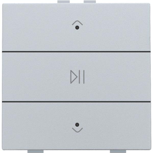Niko Home Control I enkelvoudige audiobediening met leds, sterling
