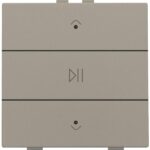 Niko Home Control I Enkelvoudige audiobediening met leds, brons
