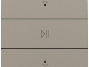 Niko Home Control I Enkelvoudige audiobediening met leds, brons