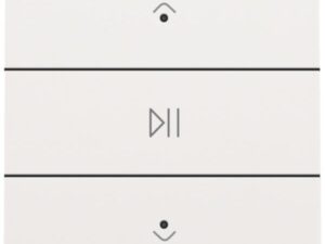 Niko Home Control I Enkelvoudige audiobediening met leds, wit