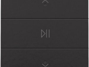 Niko Home Control I Enkelvoudige audiobediening met leds, pianozwart