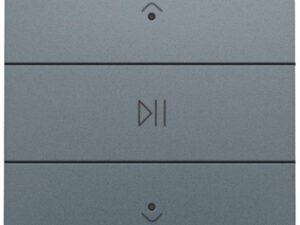 Niko Home Control I Enkelvoudige audiobediening met leds, grijs staal