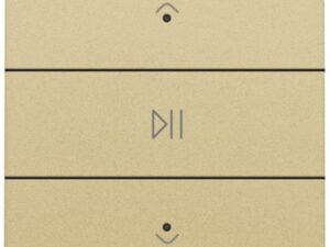 Niko Home Control I Enkelvoudige audiobediening met leds, goud