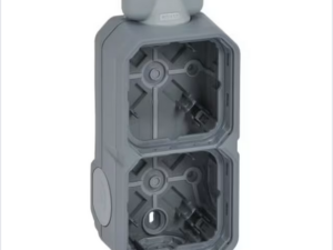 LEGRAND Plexo opbouwdoos 2 mechanismen 2xM20 ingang IP55 - IK08 grijs Legrand Plexo Grijs