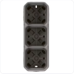 LEGRAND - Plexo opbouwdoos 2 mechanismen 4 membraan ingangen grijs (kopie) Legrand Plexo Grijs