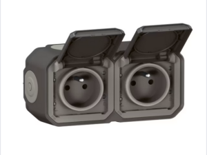 LEGRAND - steekklemmen Plexo 2P+A contactdoos 1V compleet IP55 IK08 antraciet (kopie) Legrand Plexo Antraciet