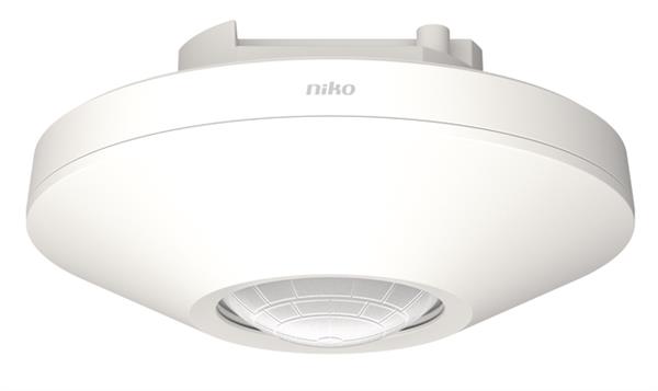 NIKO Bewegingsmelder M34HC, KNX, hoge plafonds, 15-20 m, 360°, voor inbouwdoos