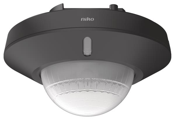 NIKO Bewegingsmelder M34LR, KNX , 39-41 m, 360°, voor inbouwdoos, black