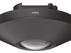 NIKO Bewegingsmelder M34HC, KNX, hoge plafonds, 15-20 m, 360°, voor inbouwdoos, black