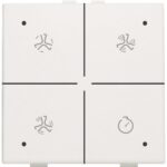 Niko Home Control I bediening ventilatie met led Original White (Wit) RAL 9010